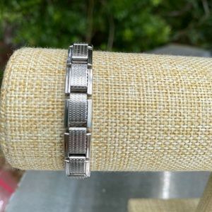 Silver Link Elastic Bracelet
